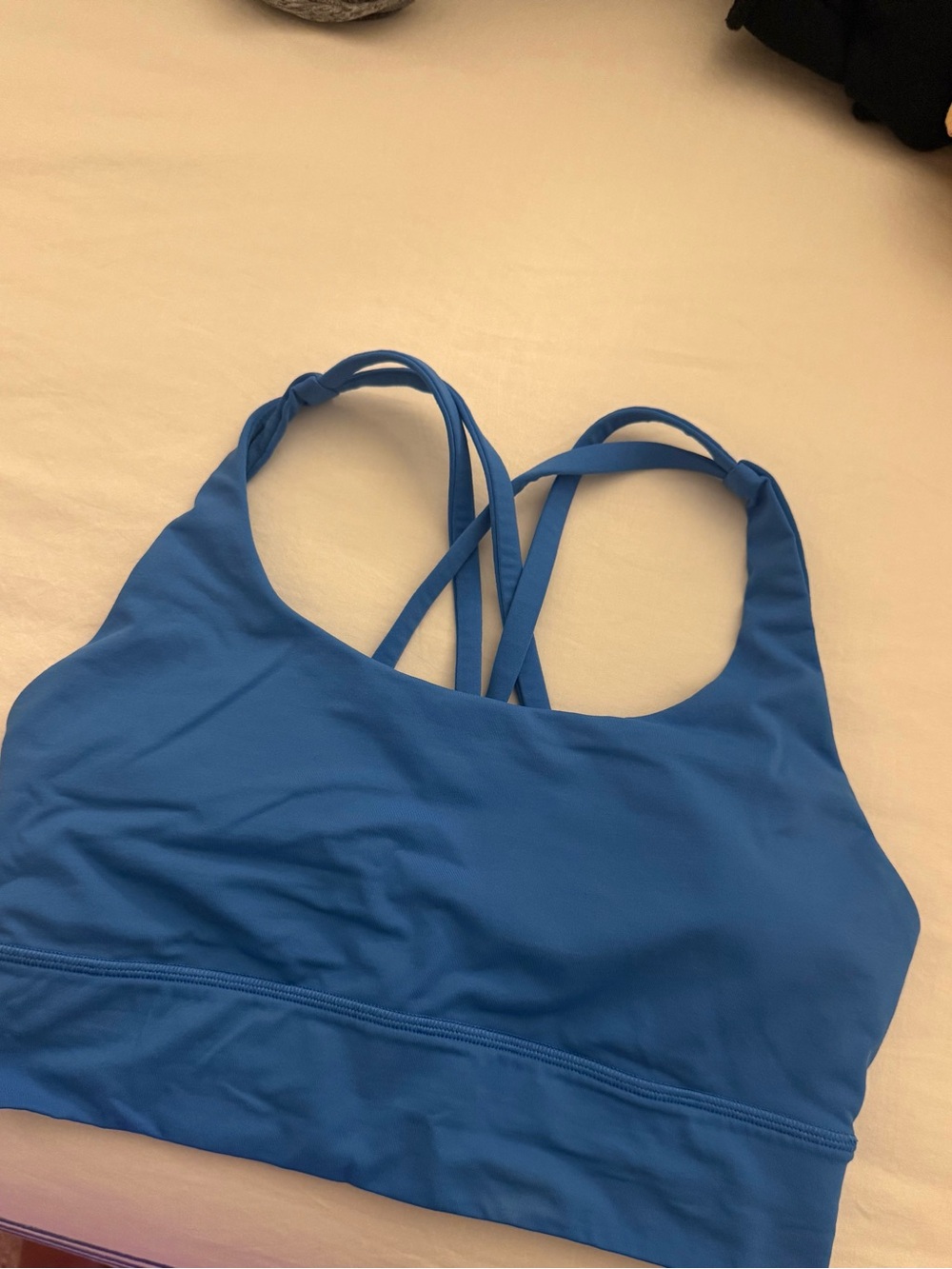 Blue Strappy Sports Bralette
